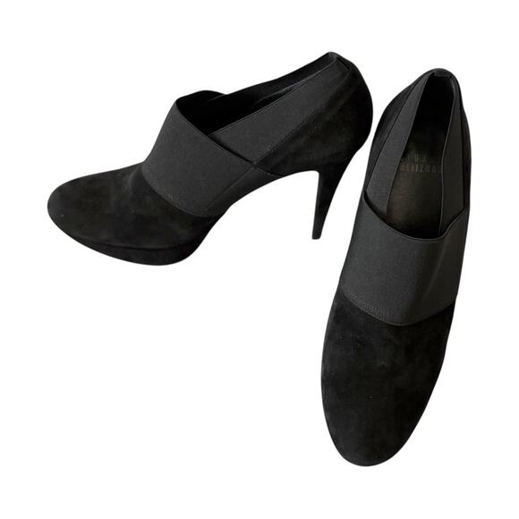 Stuart Weitzman Heels - Size 8 - Black - 5 inch Sleek Heel - Platform Sole - Picture 7 of 10